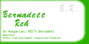 bernadett reh business card